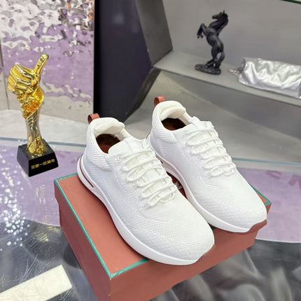 CHRISTIAN LOUBOUTIN 26S SNEAKER IN WHITE KNIT FABRIC