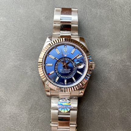 SKY-DWELLER 42 STEEL BLUE DIAL OYSTER BRACELET