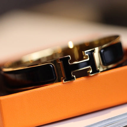 H BRACELET 12MM GOLD