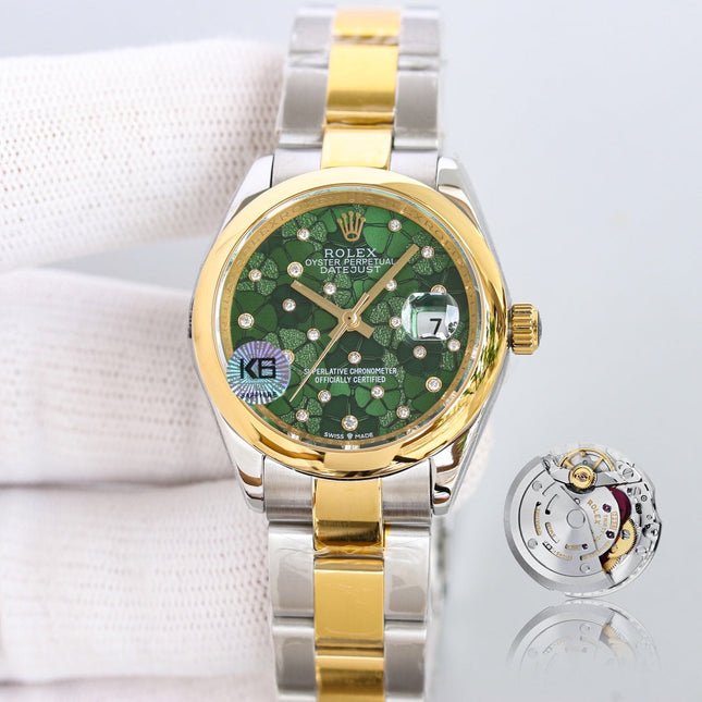 DATEJUST 31  GOLD BLUE DIAL
