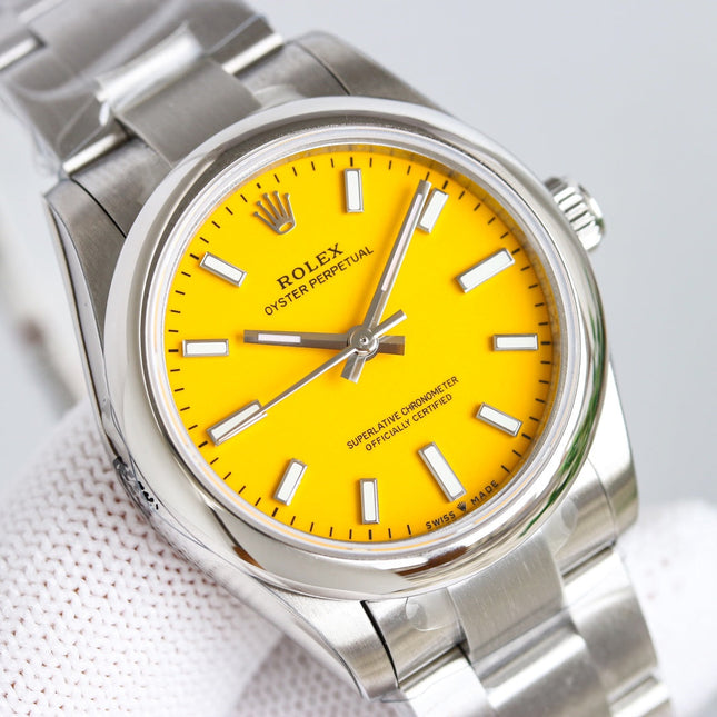 OYSTER PERPETUAL 31MM YELLOW DIAL