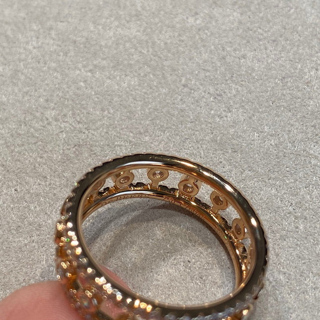 DEWDROP DIAMOND PAVED RING