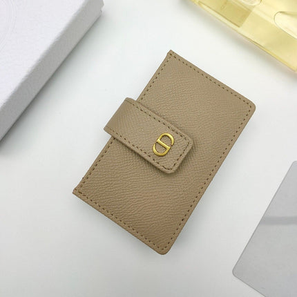 CARD HOLDER WALLET LADY GRAINED COWHIDE PALE BROWN
