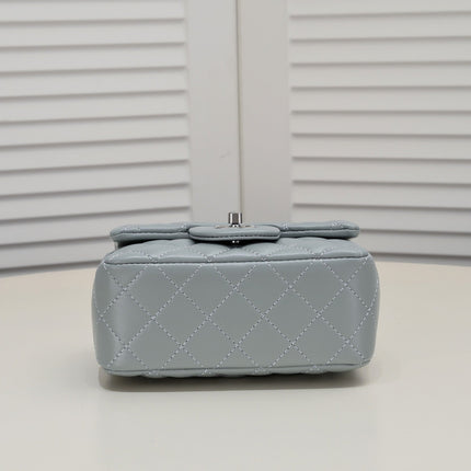SMALL FLAP BAG 17CM 1786 GREY SILVER