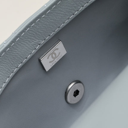 SMALL FLAP BAG 17CM 1786 GREY SILVER