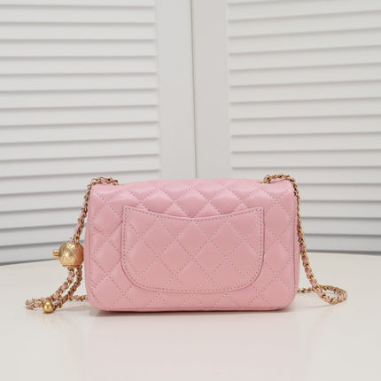 FLAP BAG 20CM 1787 PINK GOLD
