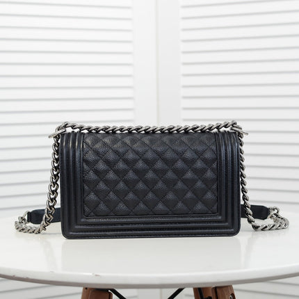 CAVIAR BOY BAG MEDIUM 67086 BLACK