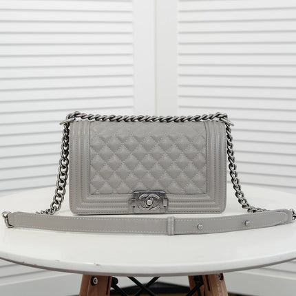 CAVIAR BOY BAG MEDIUM 67086 GREY