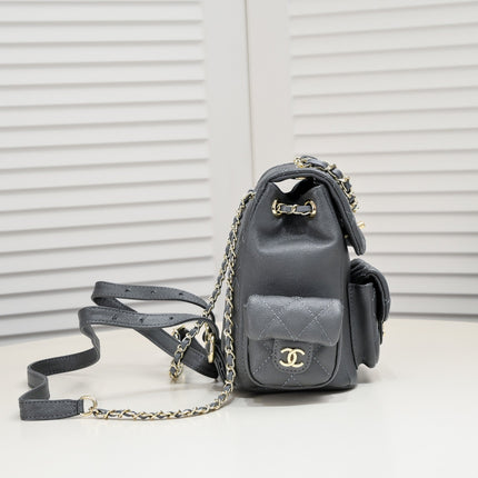 DOUBLE-SHOULDER MINI BACKPACK 9111 GREY