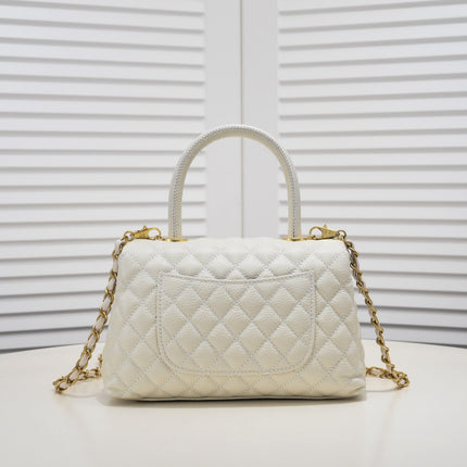 QUILTED CAVIAR 26CM 92991 WHITE