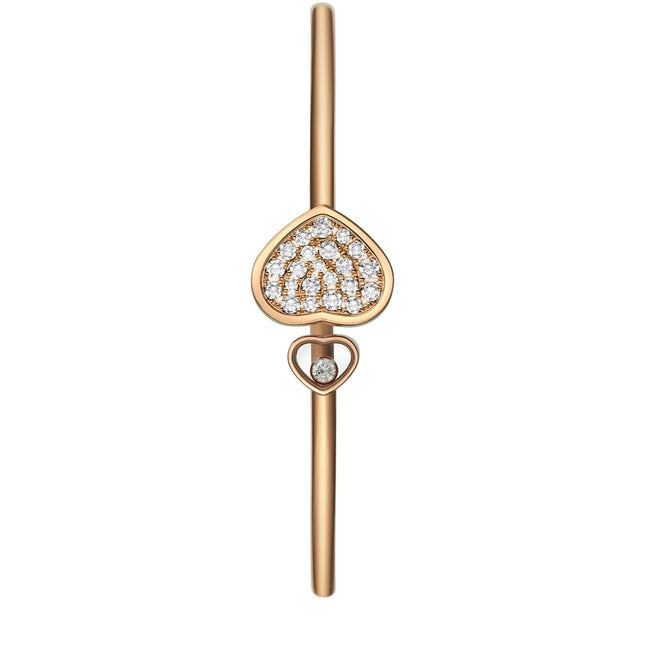 HAPPY HEART PINK GOLD BRACELET DIAMOND