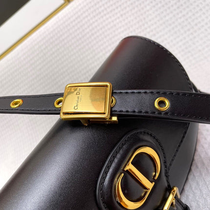 MINI BOBBY EAST-WEST 20 BAG IN BLACK CALFSKIN