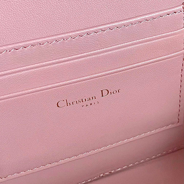 CARO 18 CAMERA BAG IN LIGHT PINK CALFSKIN