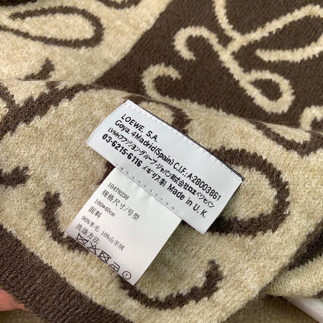 LOEWE 26S SCARF 190 IN CASHMERE 130195