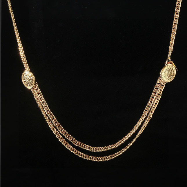 CHANEL 25S CHAIN BELT IN GOLD METALLIC 614473