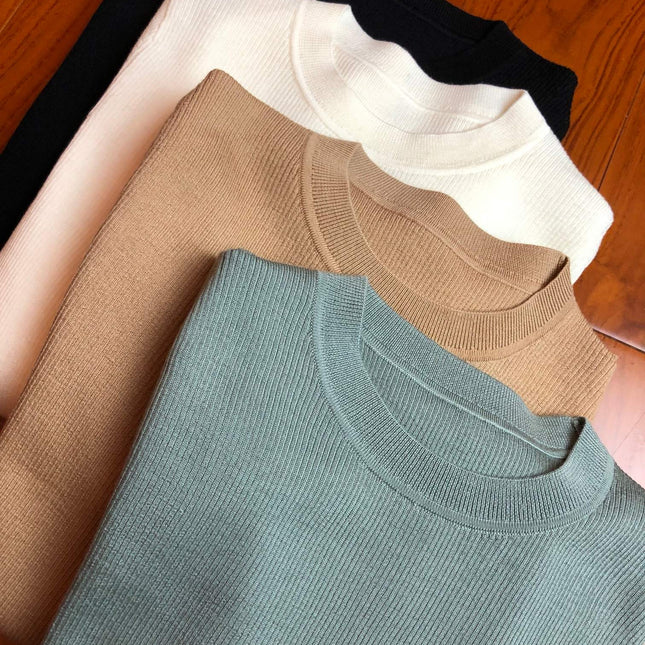 LV 25S CREW NECK RUFFLE PULLOVER 0081