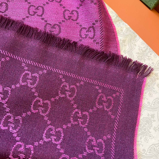 GUCCI 25S SCARF 180 IN WOOL 644857