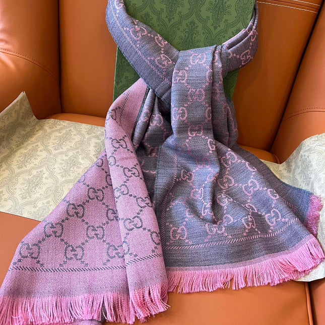 GUCCI 25S SCARF 180 IN WOOL 644860