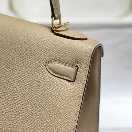 KELLY 28CM IN TRENCH EPSOM CALFSKIN GOLD HARDWARE