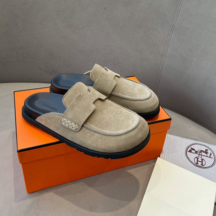G0 MULE BEIGE SUEDE