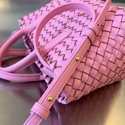 MINI CABAT 20 IN ROSE PINK LAMBSKIN