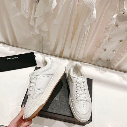 SL SL/61 SNEAKERS WHITE PERFORATED CALFSKIN