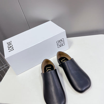 LW TOY SLIPPER BLACK CALFSKIN