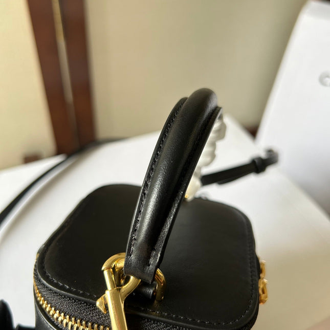 CELINE 26S MINI VANITY CASE 9 IN BLACK CALFSKIN