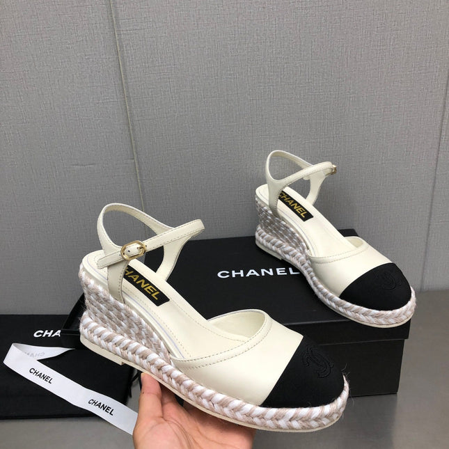 MARY JANE WEDGE WHITE LAMBSKIN