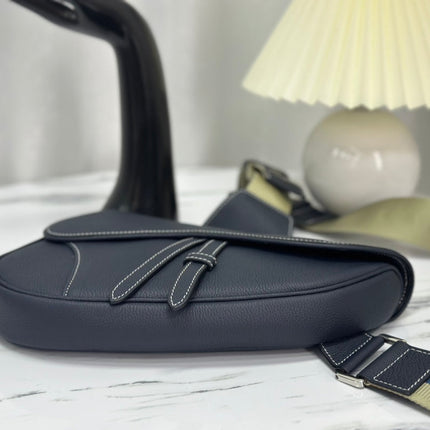 SADDLE 28 BAG IN BLACK LAMBSKIN