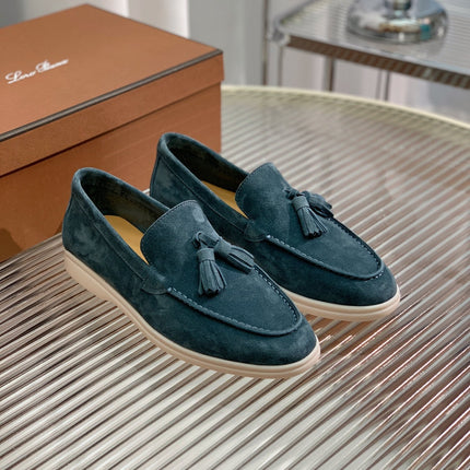 LP SUMMER WALK TASSELS LOAFERS AEGEAN SUEDE