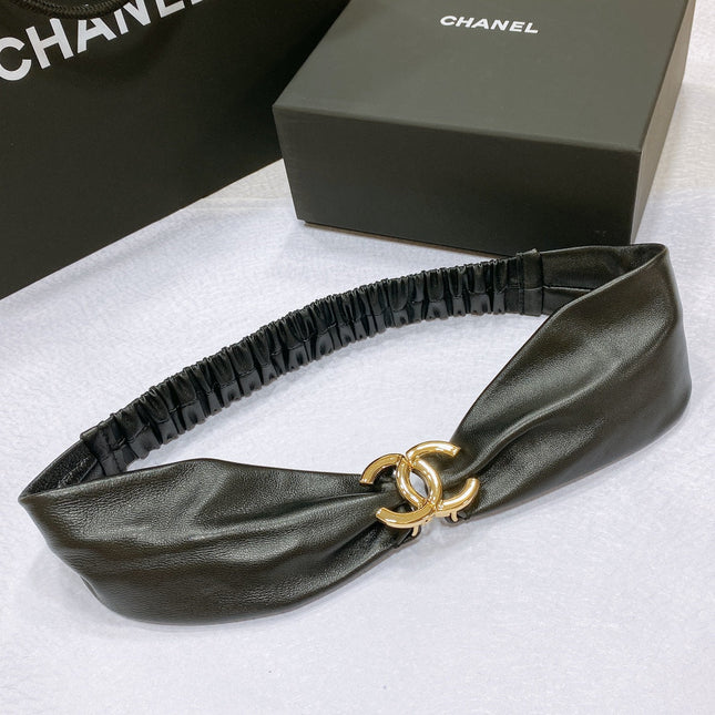 CHANEL 26S BELT 30 MM IN BLACK LAMBSKIN 662948