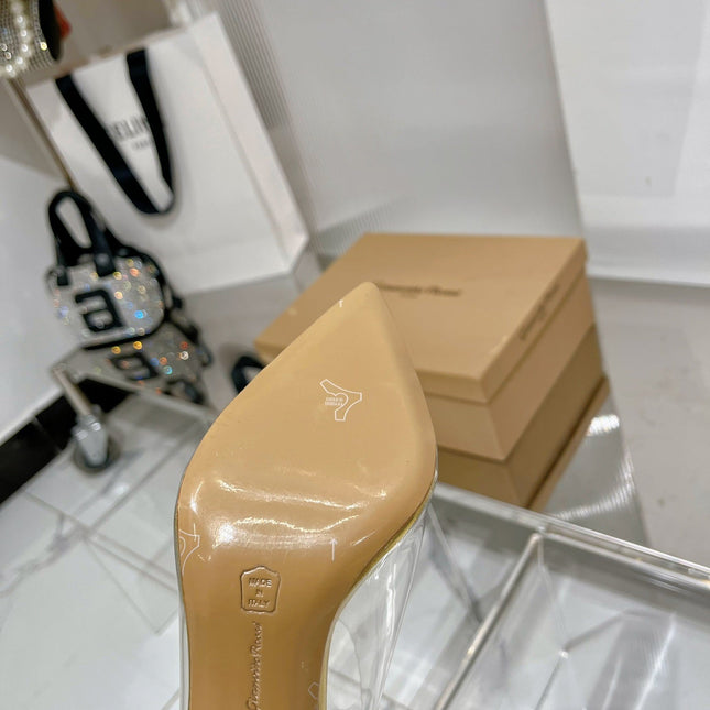 GIANVITO ROSSI 26S HEELED SANDALS 105 MM IN GOLD TPU