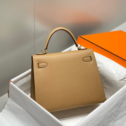 KELLY 25CM IN CHAI EPSOM CALFSKIN GOLD HARDWARE