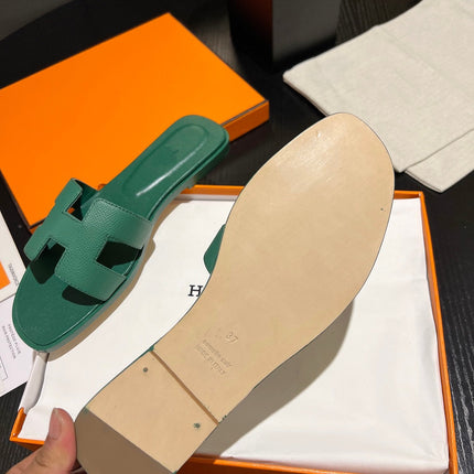 0RAN SANDAL Leather Ocean