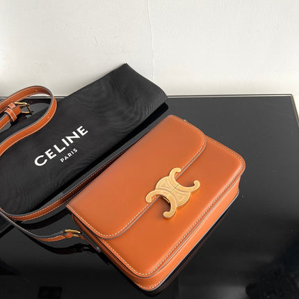 TRIOMPHE TEEN 18 CINNAMON BROWN COWHIDE