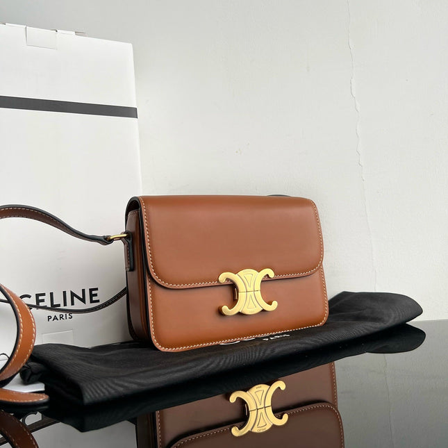 TRIOMPHE TEEN 18 CINNAMON BROWN COWHIDE