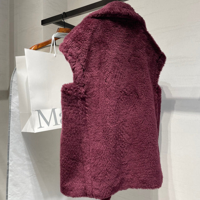 MAX MARA 25S SLEEVELESS TEDDY VEST 065