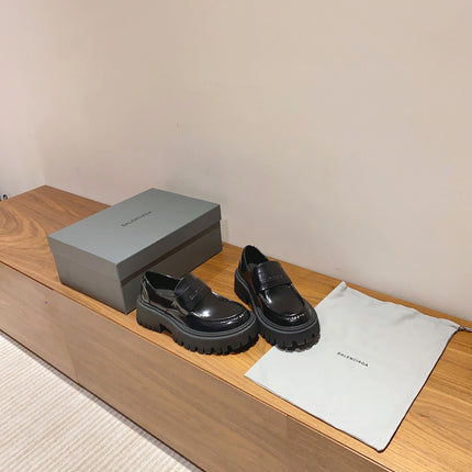 BALENCIAGA 25S LOAFERS IN BLACK CALFSKIN