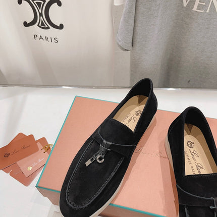 LP SUMMER CHARMS WALK LOAFERS BLACK SUEDE