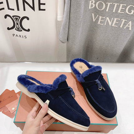 LP CHARMS WALK BABOUCHE LOAFERS INDIGO FLEECE
