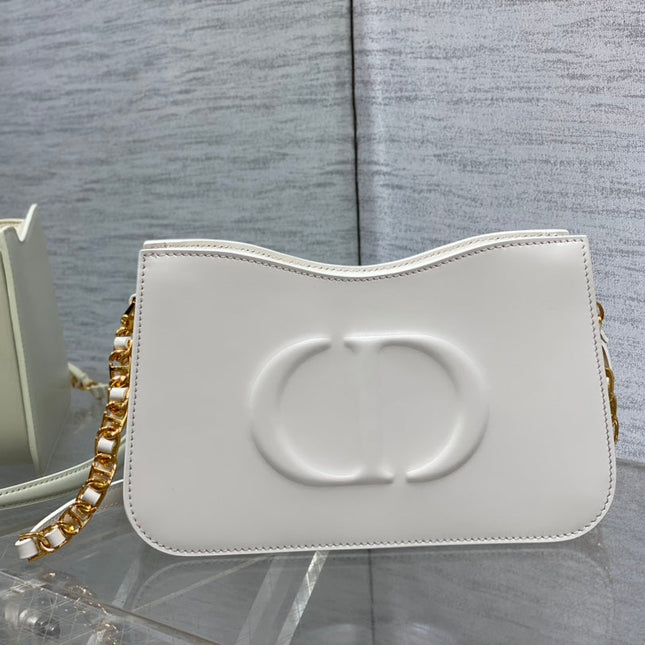 HOBO SIGNATURE 23  BAG IN WHITE LAMBSKIN