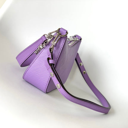 MARELLINI 19 PURPLE EPI GRAINED LEATHER