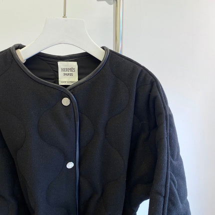HERMES 25S REVERSIBLE SHORT COTTON COAT 129