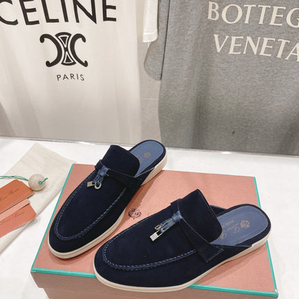 LP CHARMS WALK BABOUCHE LOAFERS DENIM SUEDE