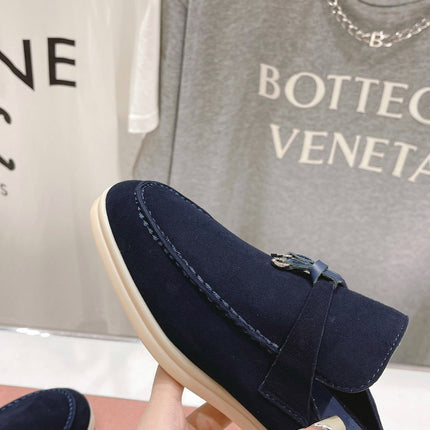 LP CHARMS WALK BABOUCHE LOAFERS DENIM SUEDE