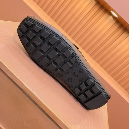 LV LOAFER IN CHOCOLATE BROWN MONOGRAM CALFSKIN