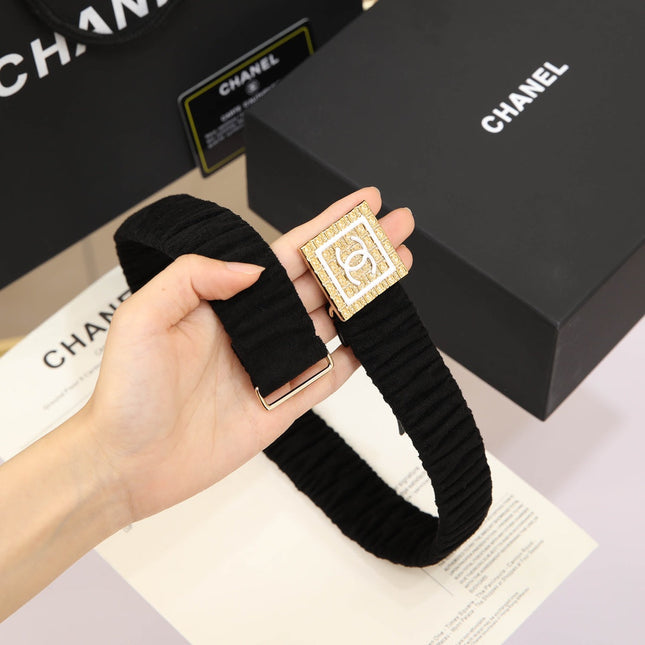 CHANEL 26S BELT 30 MM IN BLACK 658428