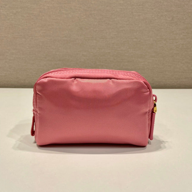PRADA 26S HANDBAG 12 IN PINK NYLON