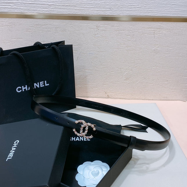 CHANEL 26S BELT 20 MM IN BLACK CALFSKIN 655210